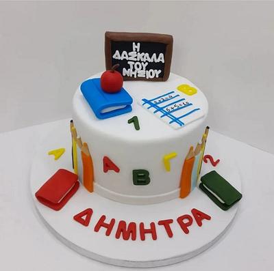 Teacher cake - Cake by Eleni Siochou 