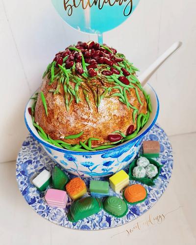 Chendol & Nyonya Kueh Food Realism Cake - Cake by Lulu Goh
