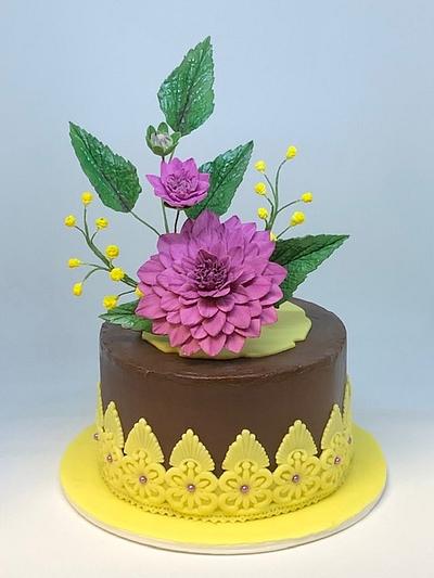 Dahlia cake - Cake by Patricia M