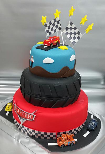 Cake with rubber and cars - Cake by Sunny Dream