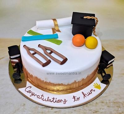 Physiotherapist graduation cake - Cake by Sweet Mantra Homemade Customized Cakes Pune