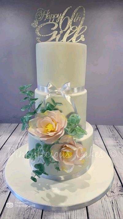 Wild Rose Cake - Cake by Dinkylicious Cakes