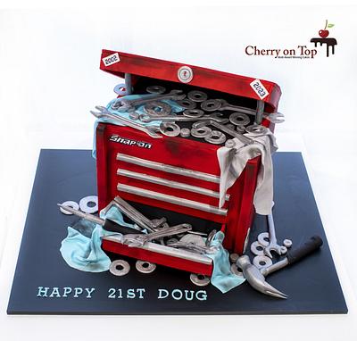 Snap-On Toolbox Cake  - Cake by Cherry on Top Cakes