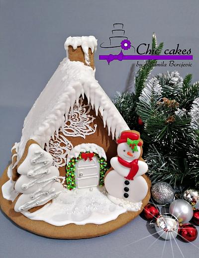 Gingerbread 3D cookie house - Cake by Radmila