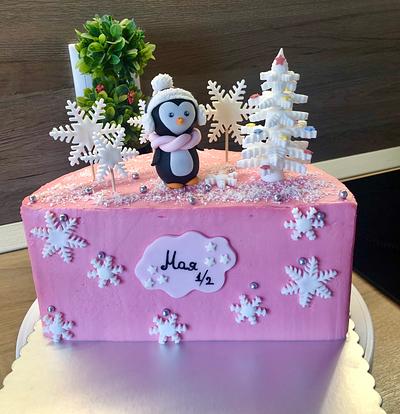 Snowy penguin - Cake by Sveta