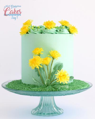 Dandelions  - Cake by Teresa Davidson