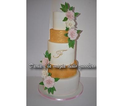 English roses cake - Cake by Daria Albanese