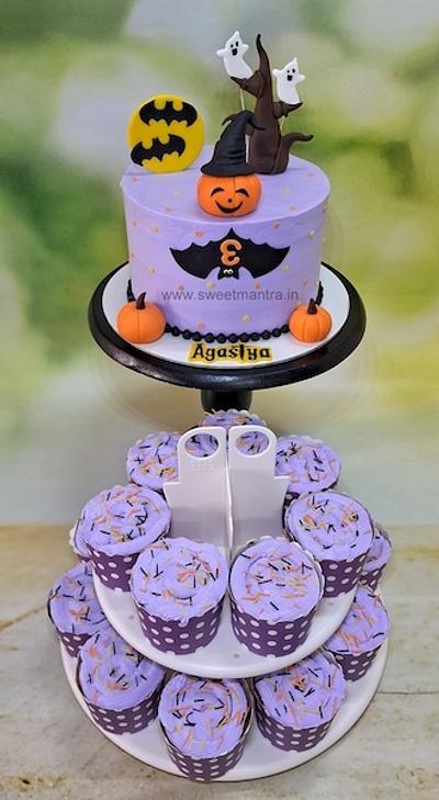 Halloween theme dessert Table - Cake by Sweet Mantra Homemade Customized Cakes Pune