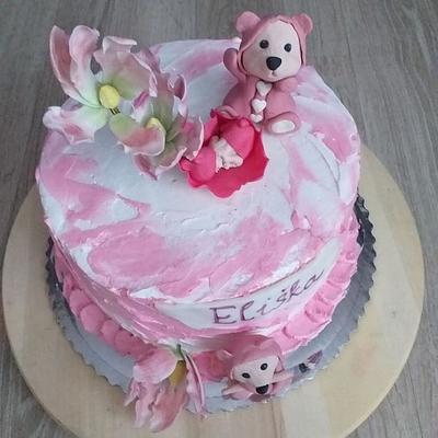  christening cake with teddy bears - Cake by Stanka