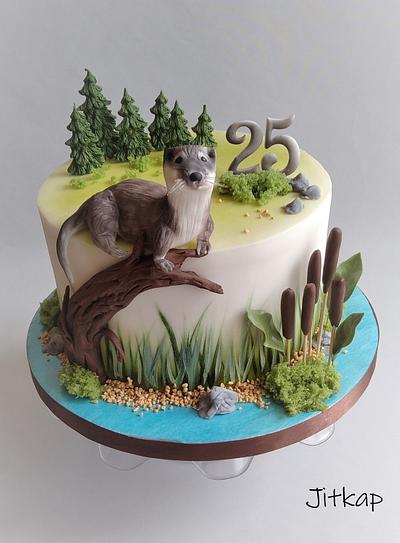 Otter cake - Cake by Jitkap