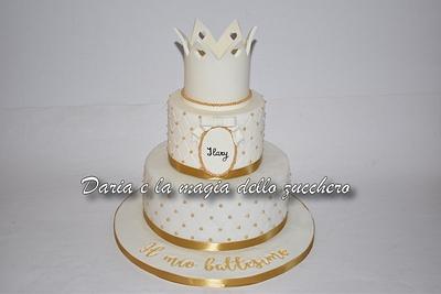 The baptism of a little princess... - Cake by Daria Albanese