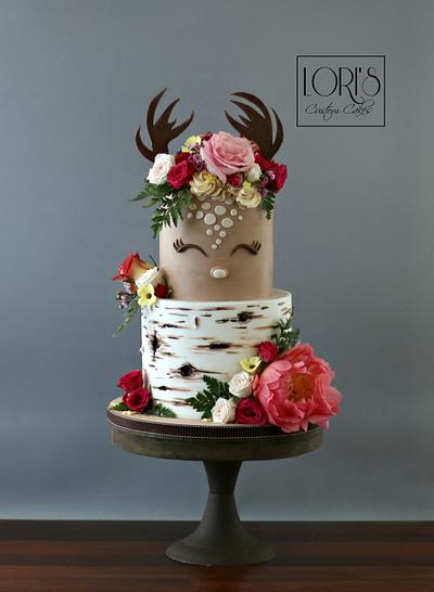 woodland Elegance - Cake by Lori Mahoney (Lori's Custom Cakes) 