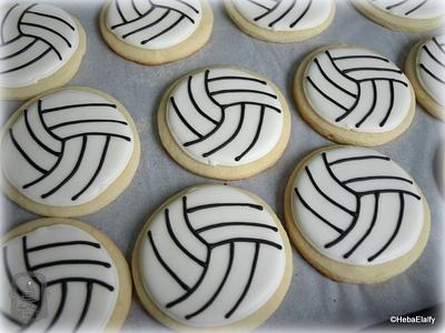 Volleyball sugar cookies - Cake by Sweet Dreams by Heba 
