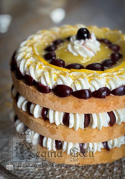 Mascarpone-Kissed Cherry Lemon Cake - Cake by Regina Coeli Baker