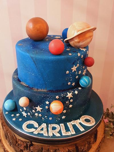 Solar system - Cake by ClaudiaSugarSweet