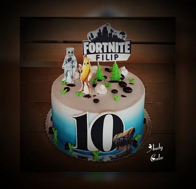 Fortnite birthday cake - Cake by AndyCake