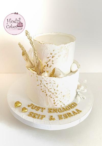 Dreamy Engagement Cake💍💍 - Cake by Hend Taha-HODZI CAKES