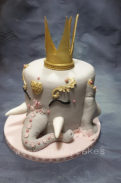 Elephant Princess - Cake by Essentially Cakes