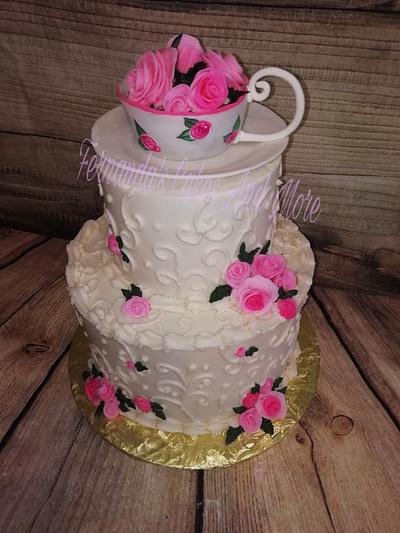 Teaparty cake - Cake by Fernandas Cakes And More