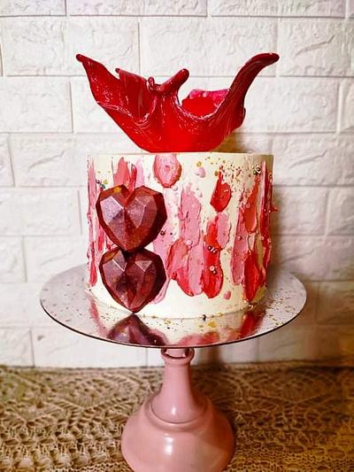 Red cake - Cake by RekaBL86