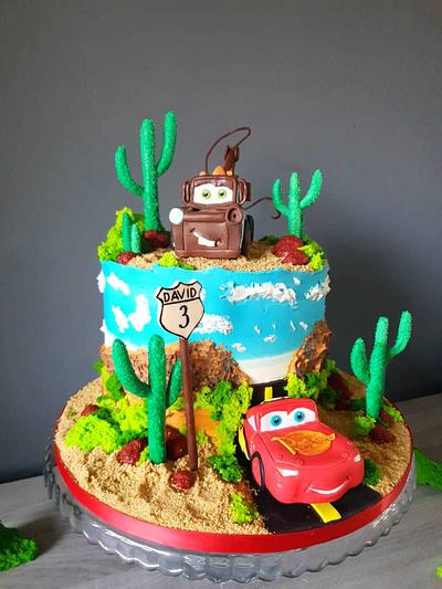 Cars Cake - Cake by Radoslava Kirilova (Radiki's Cakes)