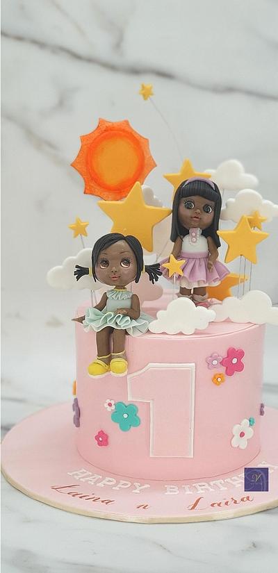 Two Little girls  - Cake by Ms. V
