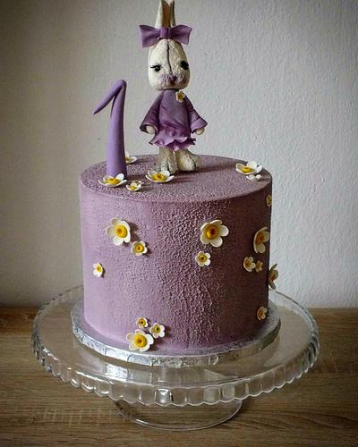Bunny girl for a little girl - Cake by Janeta Kullová