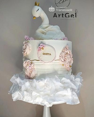 Swan cake  - Cake by Elisabetta Palumbo 