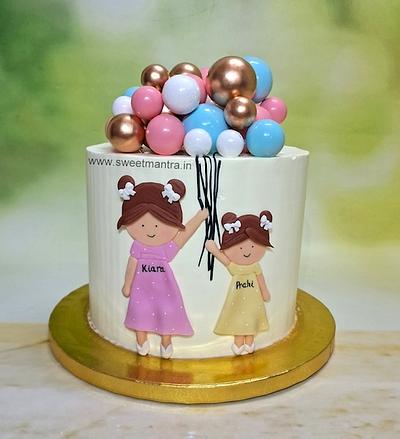 Sisters birthday cake - Cake by Sweet Mantra Homemade Customized Cakes Pune