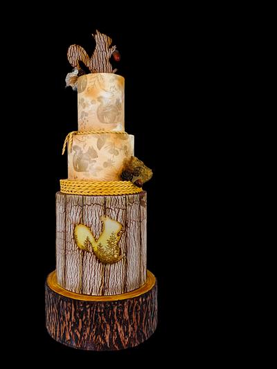 Wood cake - Cake by Cindy Sauvage 