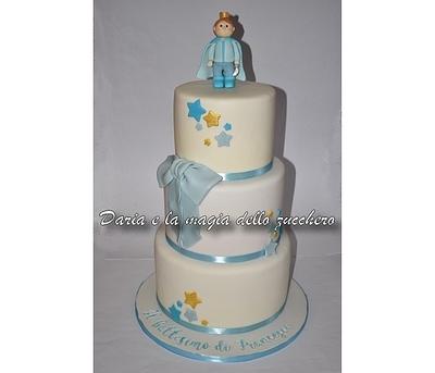 Little prince baptism cake - Cake by Daria Albanese