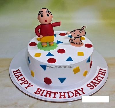 Shinchan cake for husband - Cake by Sweet Mantra Homemade Customized Cakes Pune