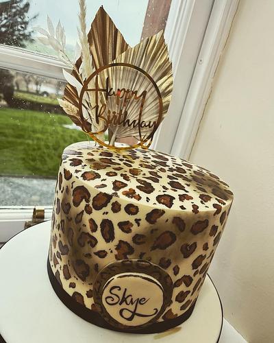 Sharp edges and animal print!  - Cake by Missyclairescakes