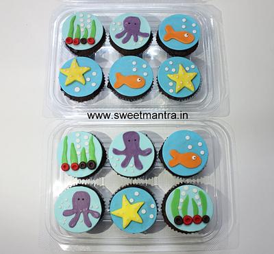 Underwater cupcakes - Cake by Sweet Mantra Homemade Customized Cakes Pune