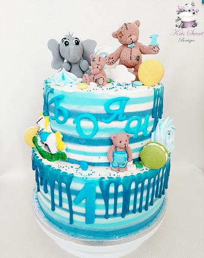 First birthday cake  - Cake by Kristina Mineva