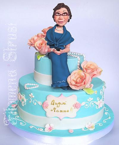 80th birthday ☺️ - Cake by Filomena