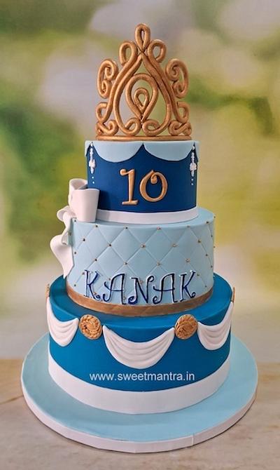 Princess Cinderella cake in 3 tier - Cake by Sweet Mantra Homemade Customized Cakes Pune