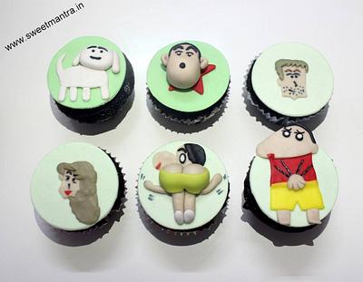 Shin Chan cupcakes - Cake by Sweet Mantra Homemade Customized Cakes Pune