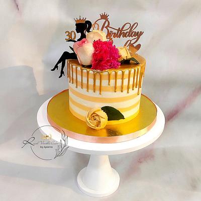 Bride to be Cake artist 30th birthday - Cake by Aparnashree 