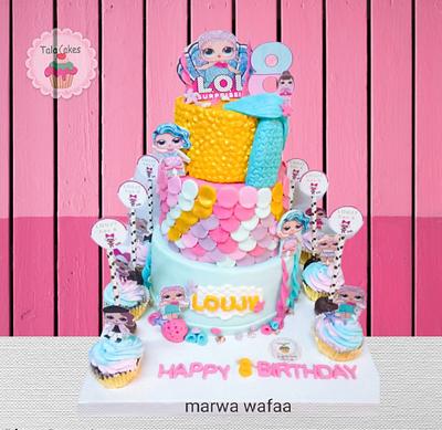 lol Mermaid cake  - Cake by Marwawafaa