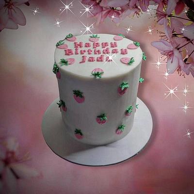 Strawberry 🍓 cake  - Cake by The Custom Piece of Cake