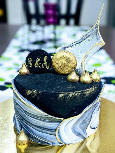 Our tin anniversary cake - Cake by Treatyourpalates