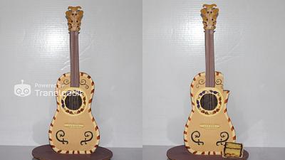 Rapunzel's guitar cake - Cake by edibleelegancecakeszim