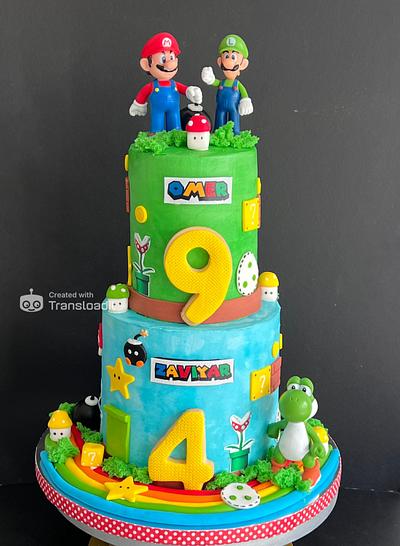 Super Mario and Luigi  - Cake by Monika A.