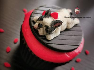 French Bulldog Cupcake - Cake by Maria's