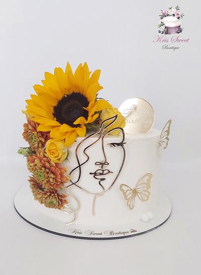 Beauty sunflower  - Cake by Kristina Mineva