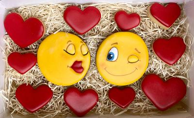 Emojis in love - Cake by Numa. Creaciones y Sabores