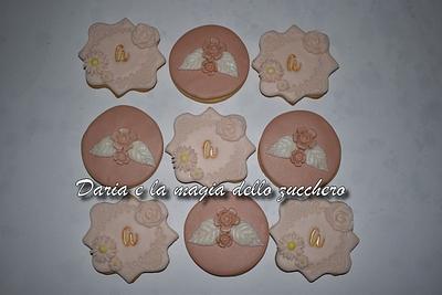 pink powder cookies - Cake by Daria Albanese
