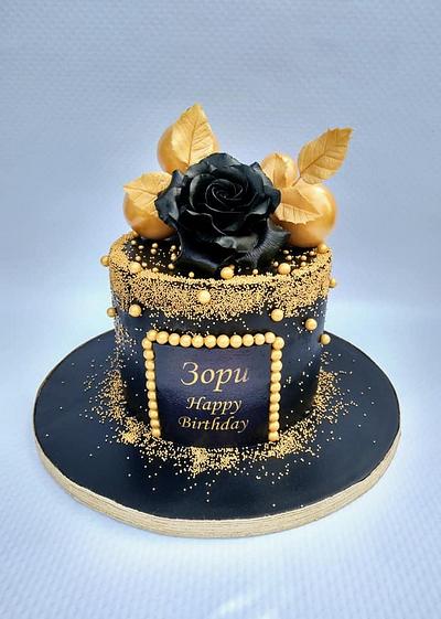 Black and gold - Cake by Dari Karafizieva