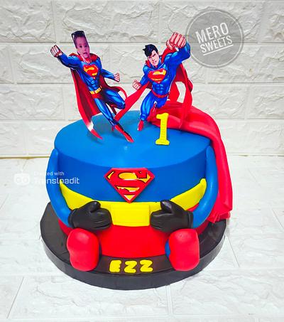 Super man cake - Cake by Meroosweets